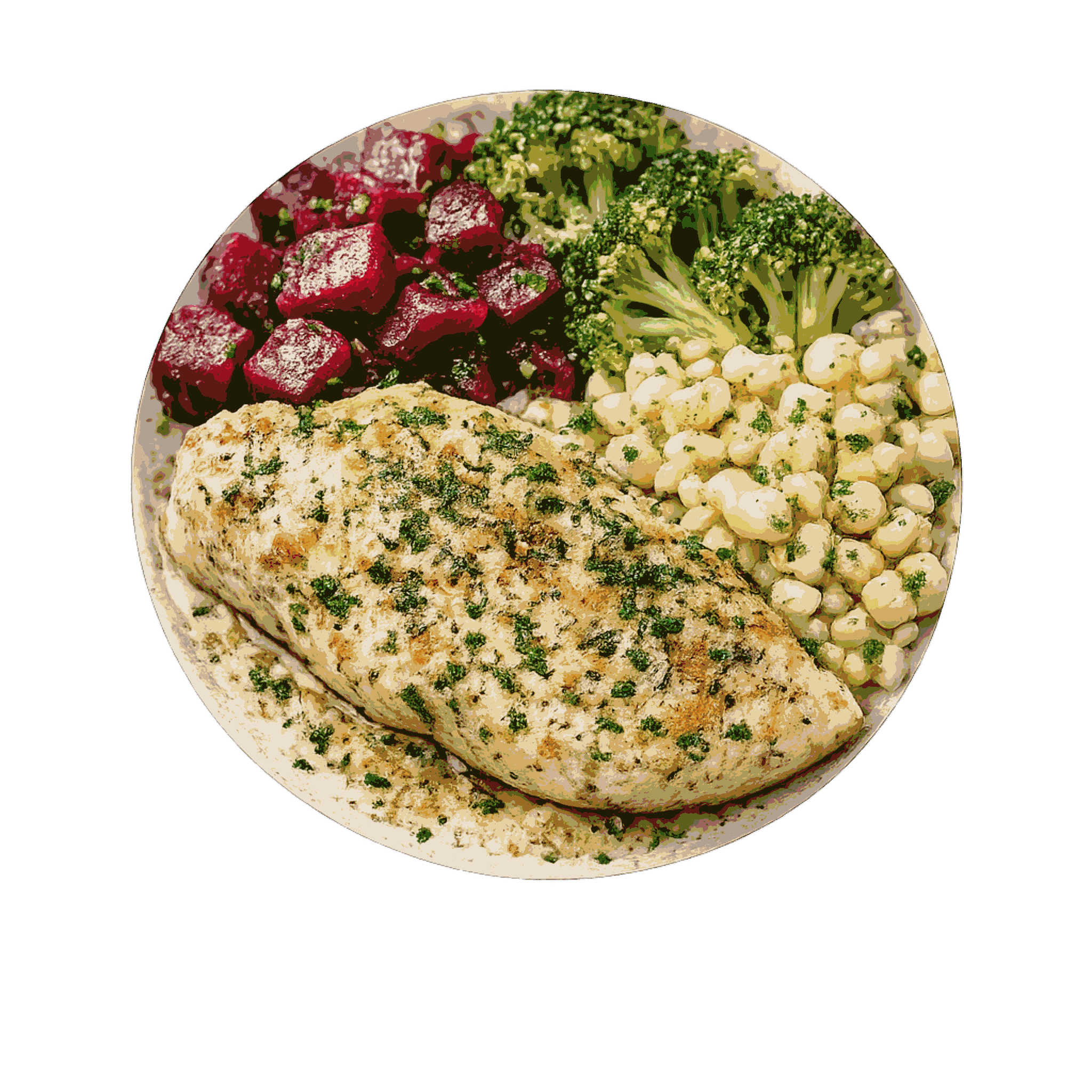 Pollo a las finas hierbas