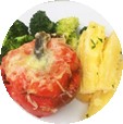 Pimiento relleno de pollo