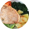 Cerdo con verduras